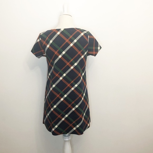 J.O.A LOS ANGELES NAVY PLAID DRESS - Picture 3 of 3